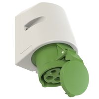 Plastic wall socket CEE 16A/50V, 3P+PE/10h, IP44