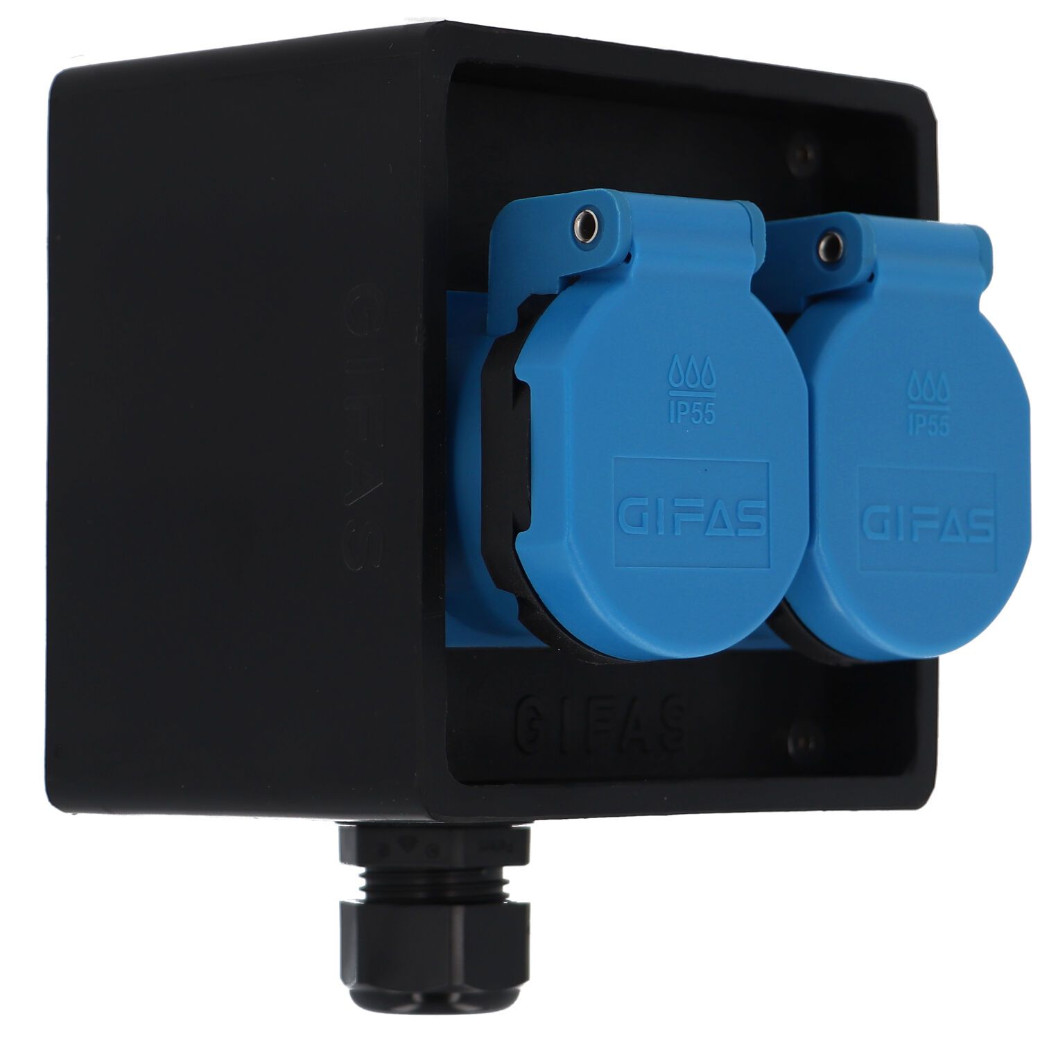 Small hard rubber distributor box type 2700, black