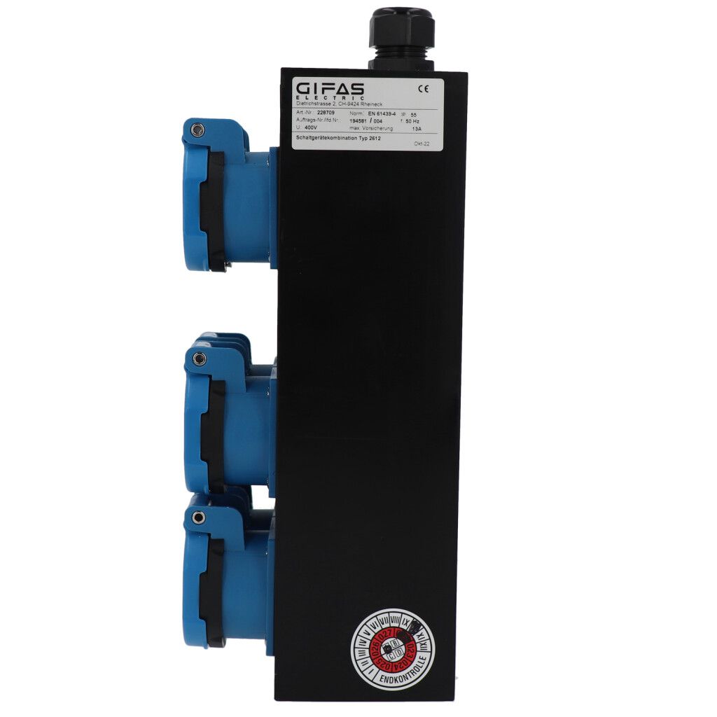 Small hard rubber distributor box type 2612, black