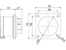 Plastic built-in plug CEE IP44