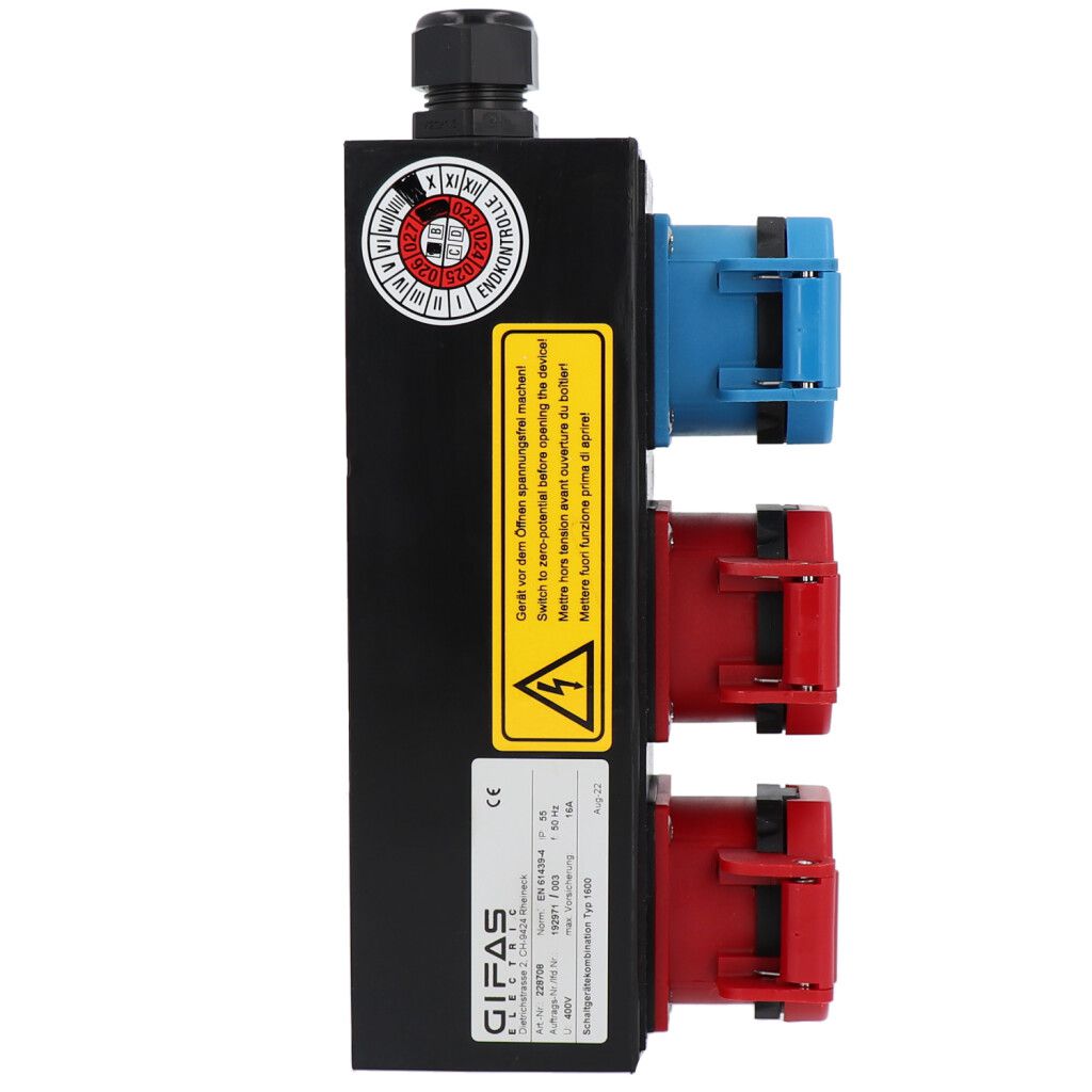 Small hard rubber distributor box type 1600, black