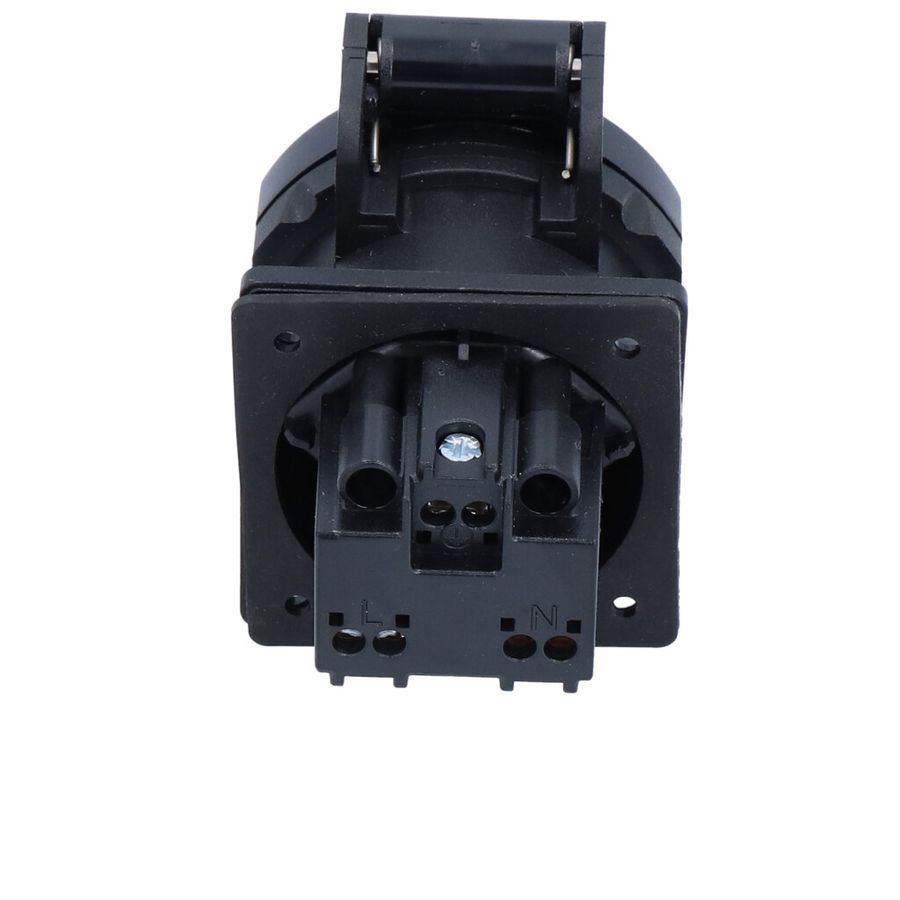 Prise à encastrer type 13 IP55 noire