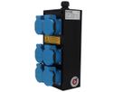 Small hard rubber distributor box type 2612, black