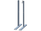Coppia di supporti acciaio inoss. 800mm,