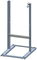 Support acier inox 800mmpour boîtier en butyl-caoutchouc GIFAS