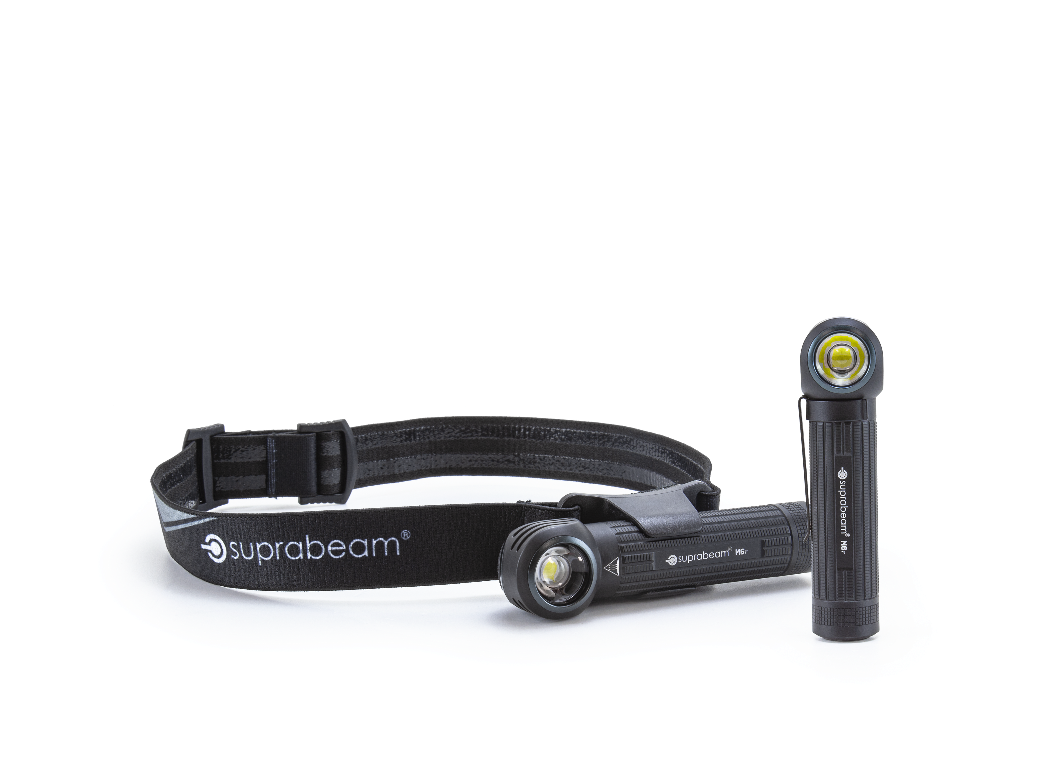 Lampada multifunzione LED Suprabeam M6r1'000lm, IP68, accu Li-Ion 3'000mAh, cavo USB-C, fascia per la testa, base magnetica