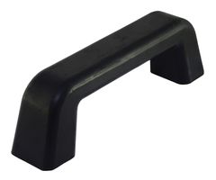 Hard rubber handle black, large