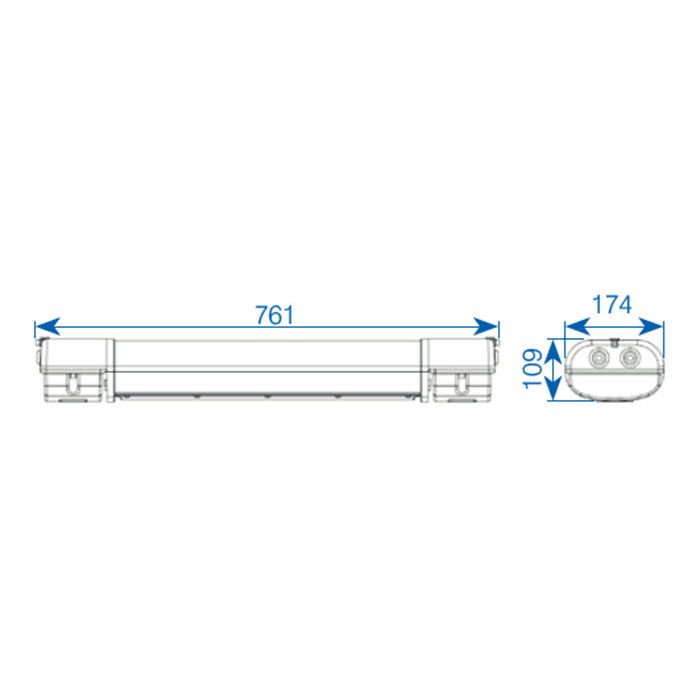 SPARTAN Linear luminary Ex 80LED, 32W,