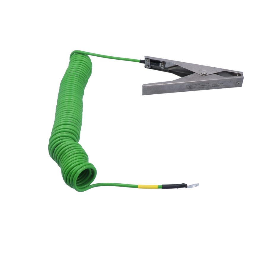 Single-pole heavy-duty stainless steel earthing clip,