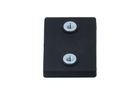 Magnetic clamp, rubberized, rectangular