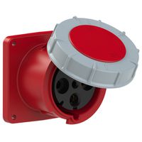Plastic built-in socket CEE 125A/400V, 3P+PE/6h, IP67,