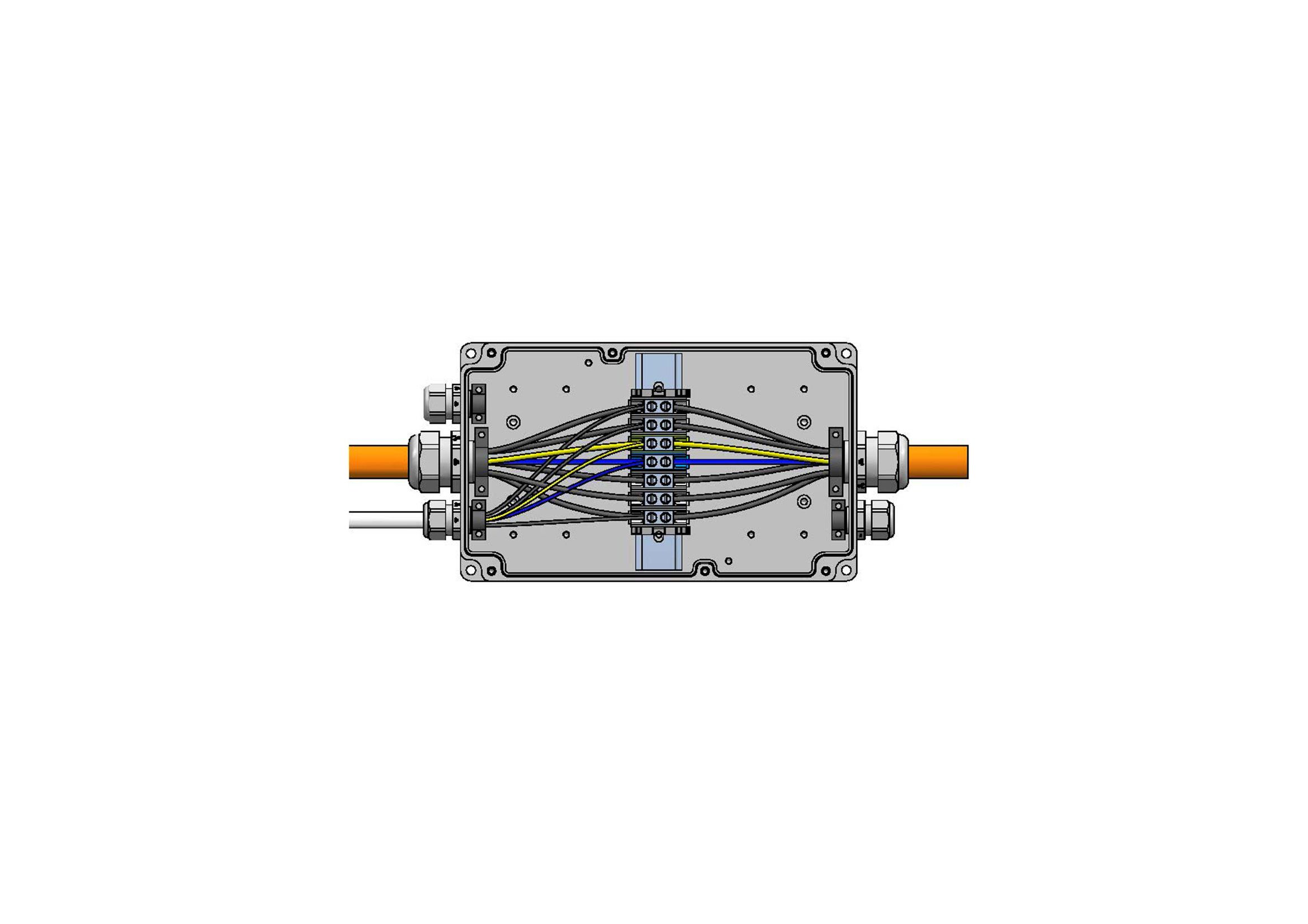 Junction box polyester FE05 type 3018, grey