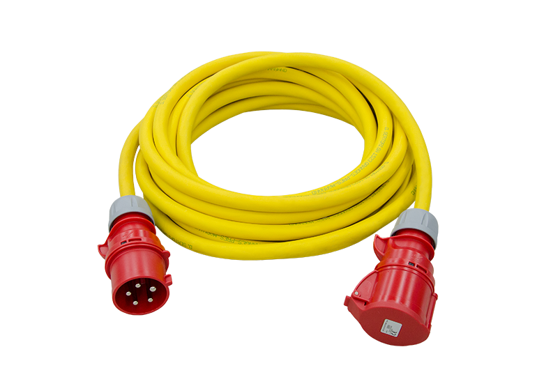 Câble de prol. PROFLEX 10m 5x6,0mm2 jaune