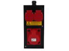 Small hard rubber distributor box type 2612, black