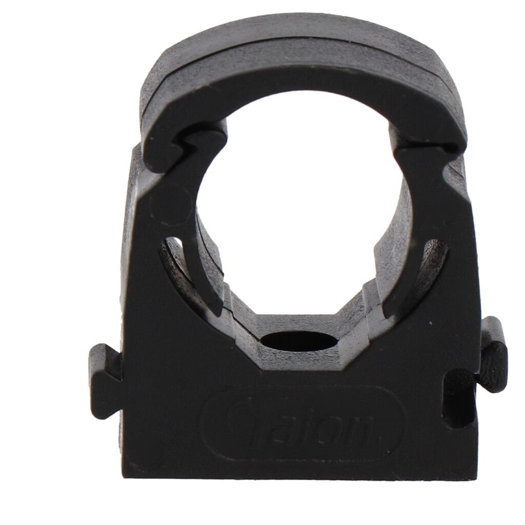 Pipe clamp PP black for outer-ø 15mm