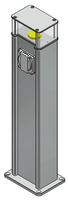 Energiesäule ES-LED 160, Aluminium eloxiert,