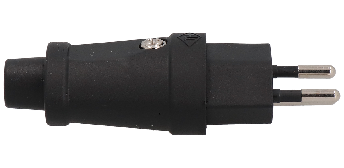 Plug type 12 TH strong IP20230V/10A/P+N+PE black