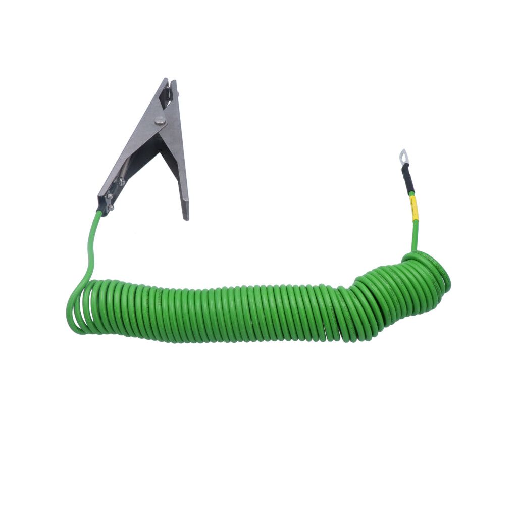Single-pole heavy-duty stainless steel earthing clip,