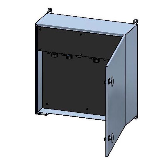 Distribuzione elettrica sopra muro V2A