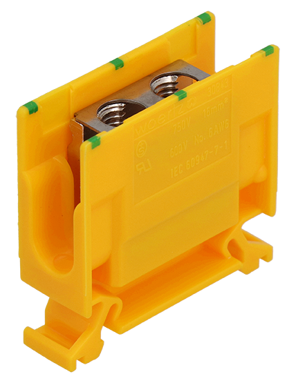 Abzweigklemme 16 mm² gelb/grün Woertz