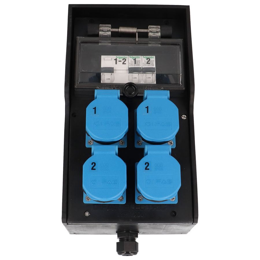 Hartgummiverteiler Typ 7200, schwarz