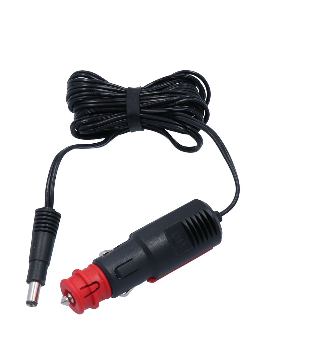 Charger connection cable with cigarette plug