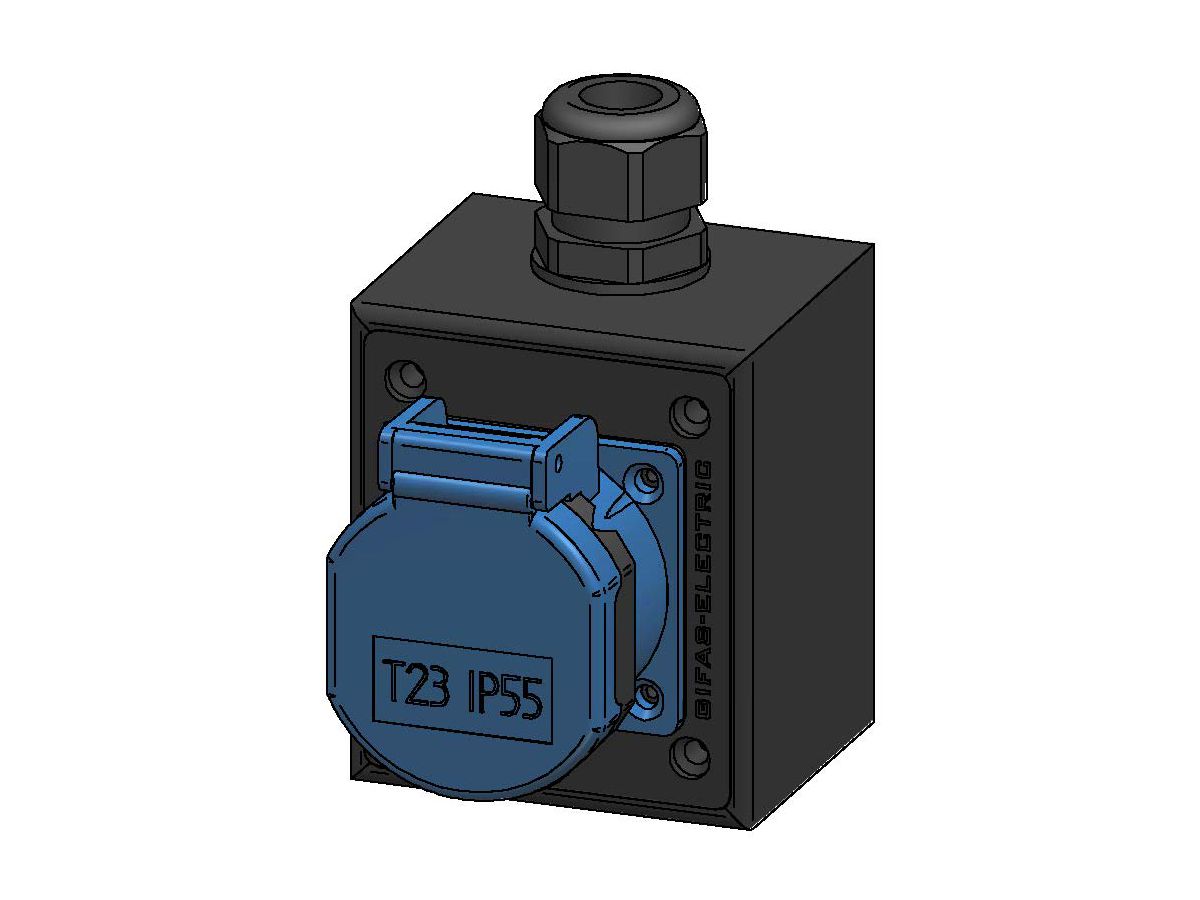 Socket AP type 23 IP55 - GIFAS-ELECTRIC