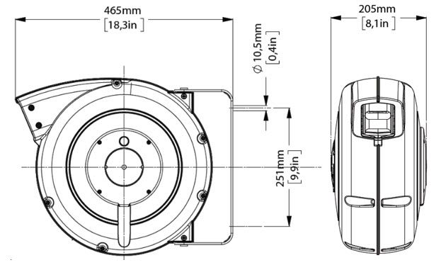 Avvolgitubo modello tipo 584 (FLEX) blu