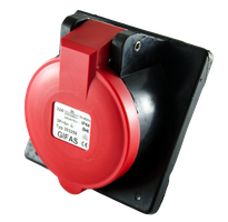 Solid rubber built-in socket CEE