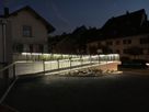 Illuminated railing with GIFAS LaneLED INOX42 at the Xundheitszentrum Stein am Rhein - energy-efficient LED path lighting for greater safety
