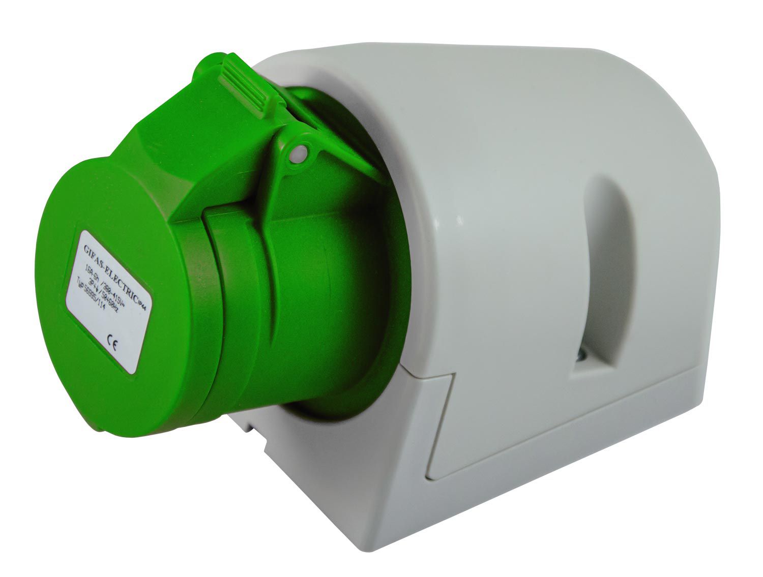 Plastic wall socket CEE IP44
