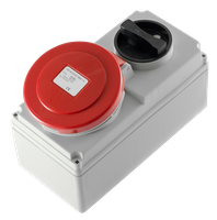 Presa da parete commutabila CEE IP44/IP54