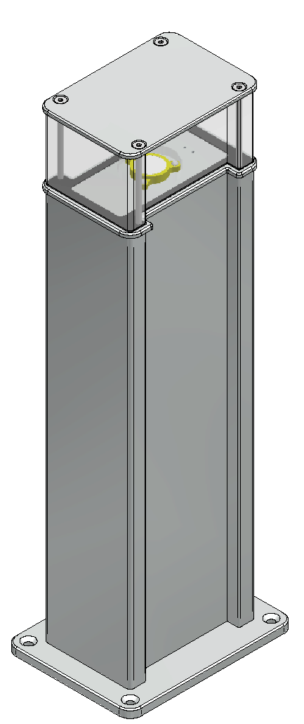 Pilier d'énergie ES-LED 160, aluminium anodisé,