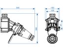 Spina d'incasso DS F400 metallica, resistente ad alta temperatura, 125A 400V 3L+PE, IP66/67