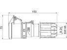 Kupplung Kunststoff CEE IP44