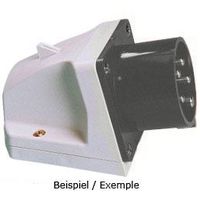 Plastic wall plug CEE 32A/500V, 3P+PE/7h, IP44