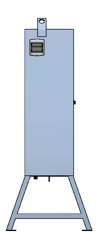 Armoire de chantier 250A, acier inox V2A