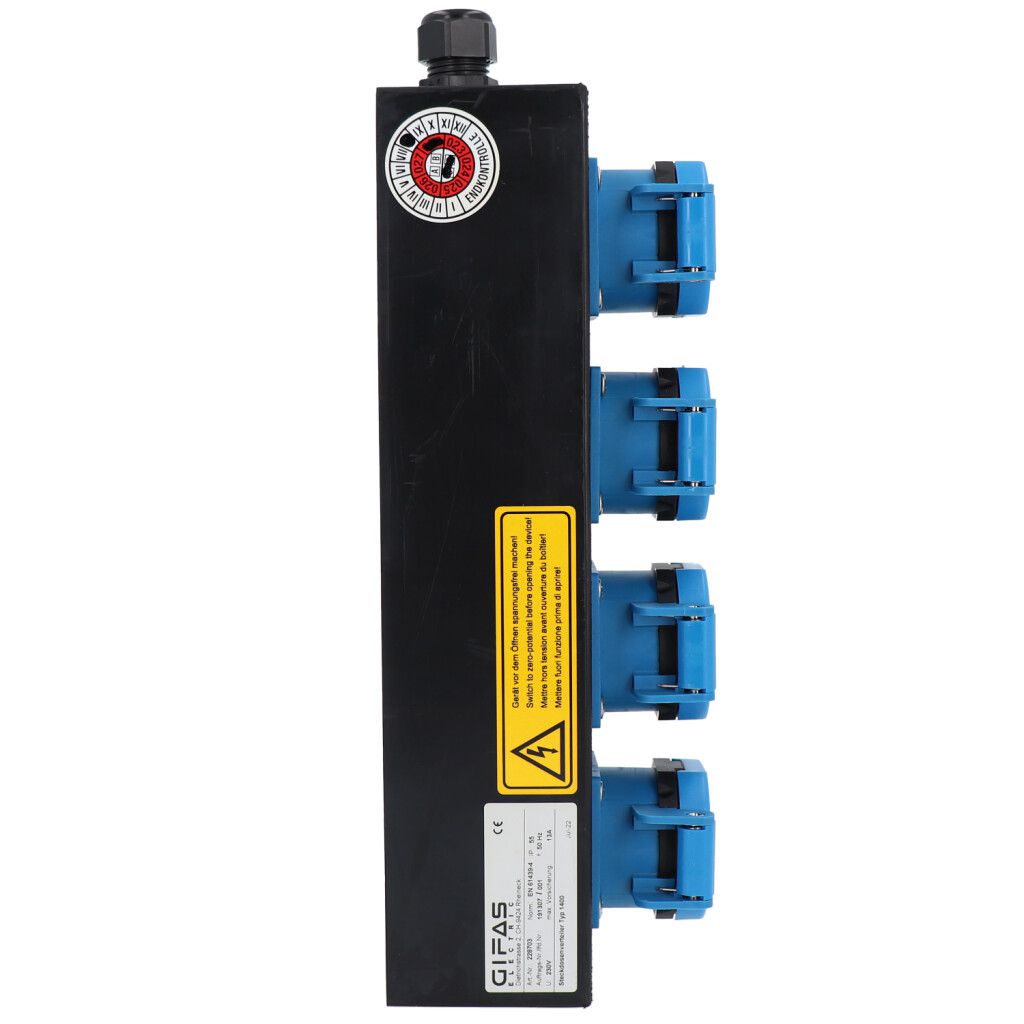 Hartgummiverteiler Typ 1400, schwarz