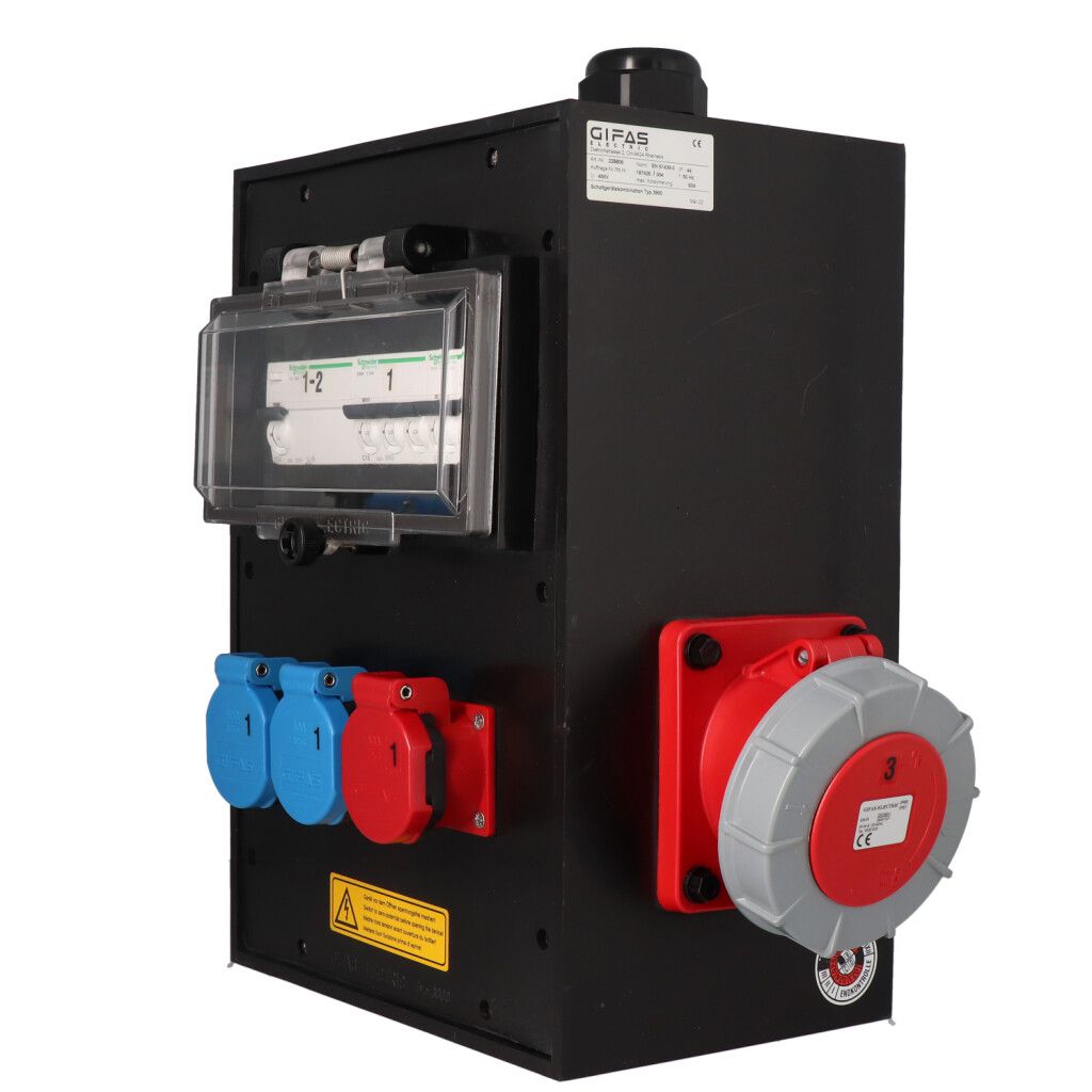 Quadro elettrico in gomma dura tipo 3900, nero