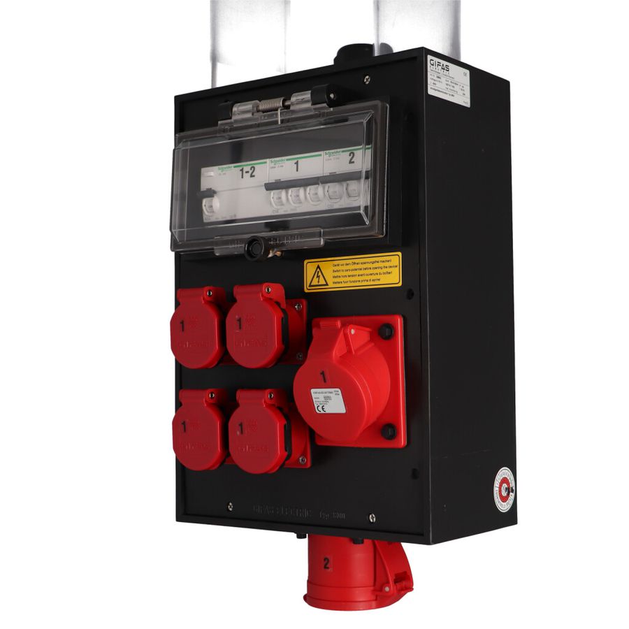 Quadro elettrico in gomma dura tipo 3800, nero