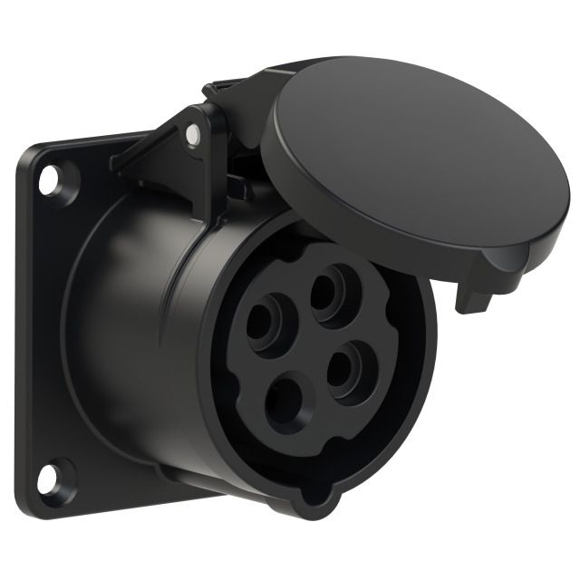 Plastic built-in socket CEE 16A/500V/3P+PE/7h