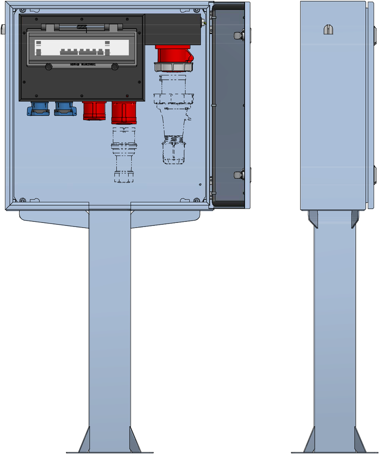 AP-Stromverteilung V2A-Standrohr,