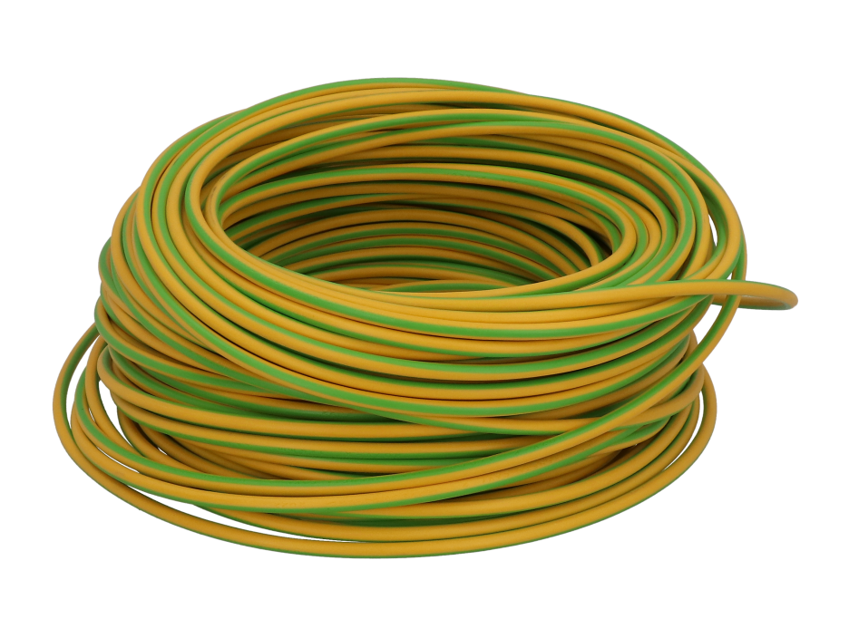 Earthing flex PVC 1x6,0mm² yellow-green