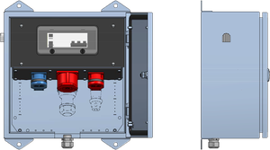 Surface mounted distributor cabinet V2A,