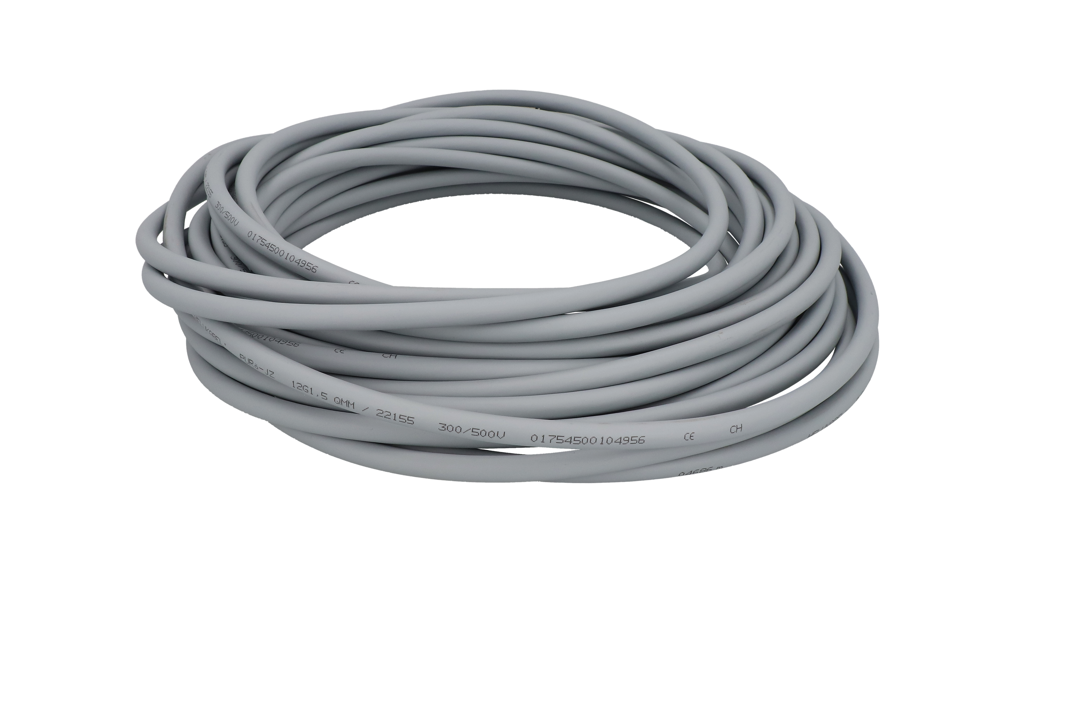 Connection cable with connector 12x1.5 mm² PUR,