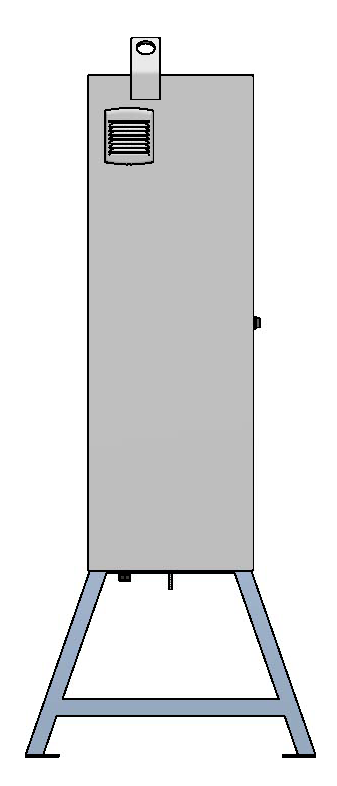 Baustromverteiler 250A, Stahlblech