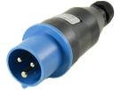 Solid rubber plug CEE 16A/230V,