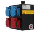 Small hard rubber distributor box type 1616, black