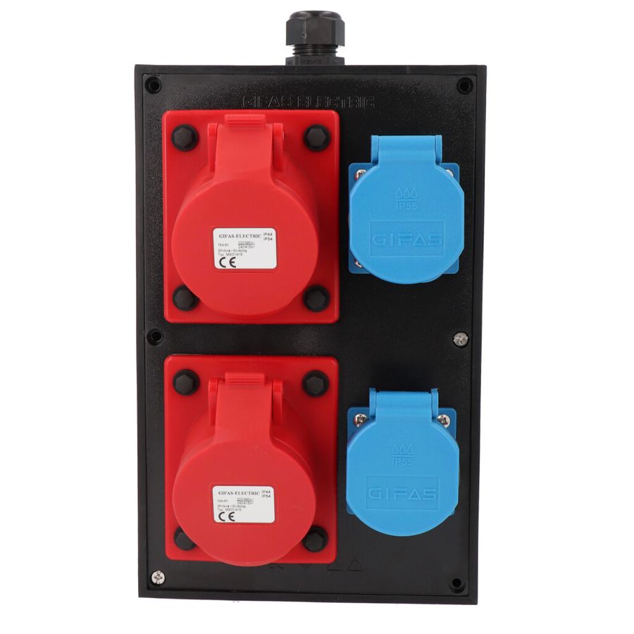 Small hard rubber distributor box type 2516, black