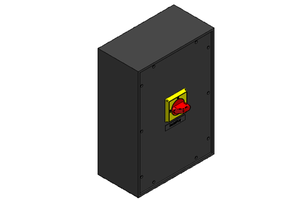 Main switch box with emergency shut-off function